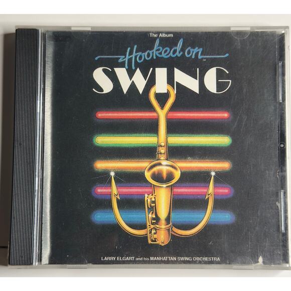 Hooked on Swing CD (1987) Larry Elgart & Manhattan Swing Orchestra Big Band - Picture 1 of 8
